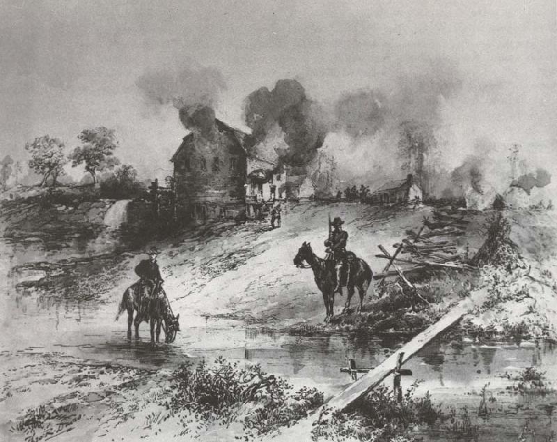 Theodore R. Davis Laying Waste the Shenandoah Valley